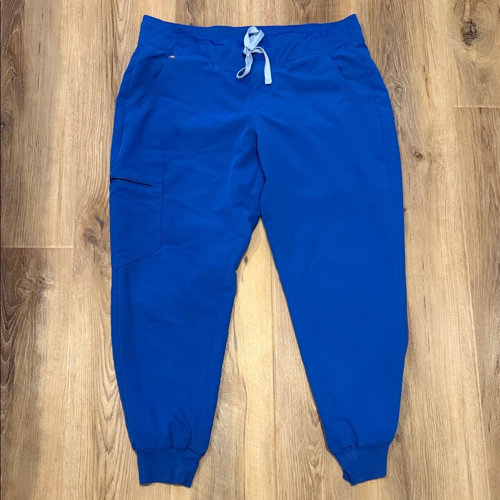 Figs Royal Blue Jogger Pants Zamora Large Petite